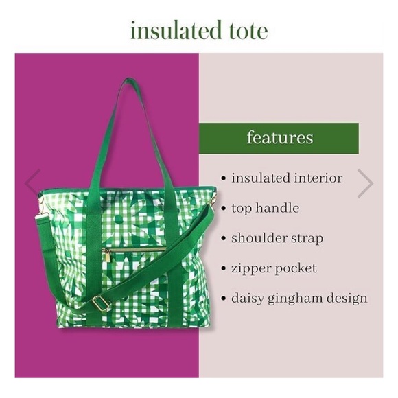 Kate Spade Ny Daisy Gingham Cooler Tote - Picture 4 of 13